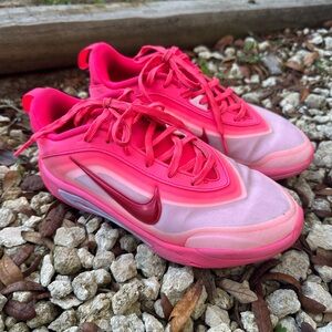 Nike A’One A’ja Wilson Pink Neon Sneakers Shoes Size 4Y